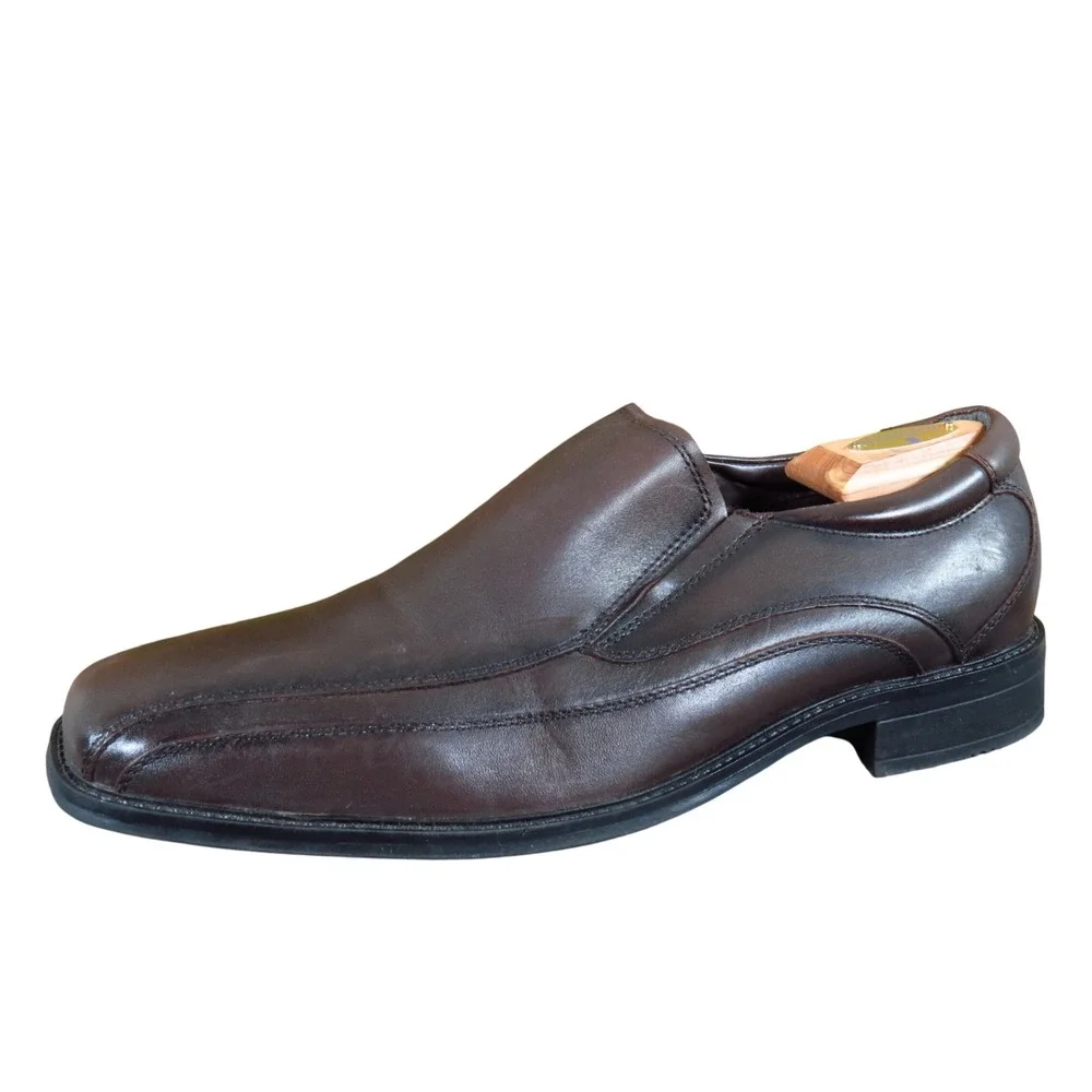 Dockers 90-27227 Mens Slip On Dress Shoes Size 12M Business Formal Brown Leather